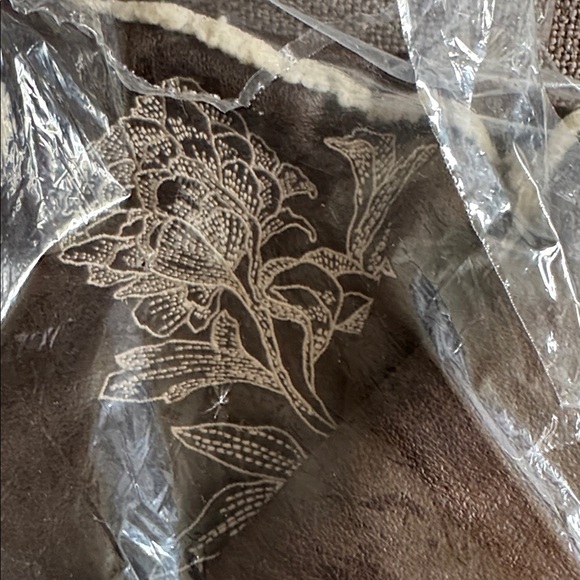 NWT$218 DRIFTWOOD Silas Faux Leather Shearling Floral Embroidery Brown Jacket XL - Picture 9 of 13